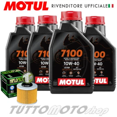 Tagliando MV AGUSTA F3 675 2012 2013 2014 2015 2016 / Kit Olio Motul 7100 Filtro - Immagine 1 di 4