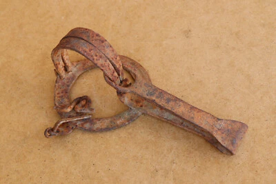 Old Antique Primitive Hand Wrought Metal Trap Snare for Small Animals Farm 19th - Image 1 of 4