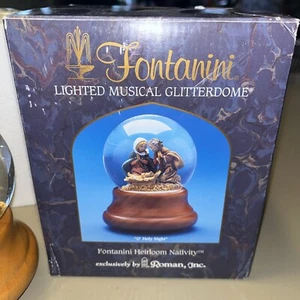 Fontanini Holy Family Nativity Glitterdome Musical Snow Globe O Holy Night 66195 - Picture 1 of 5