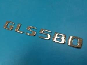 CHROME * GLS580 * TRUNK LETTER EMBLEM BADGE SET FOR MERCEDES BENZ AMG GLS-CLASS - Foto 1 di 3