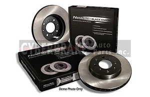 Par de 2 rotores delanteros premium negros E-Coat para Dodge Caliber 07-12 - Imagen 1 de 5