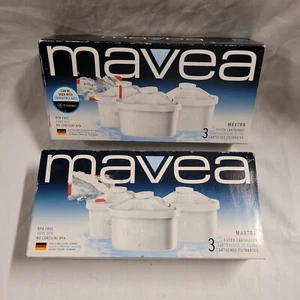 (2) Mavea Maxtra Water Filter Cartridges 3 Pack BPA Free Replacement Filters NIP - Picture 1 of 2