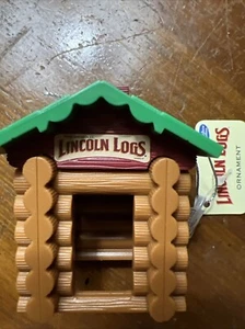 Lincoln Logs Cabin Christmas Tree Ornament 3 1/2” - Picture 1 of 1