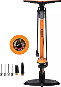GOBKO Bike Standpumpe, Standluftpumpe, Fahrradpumpe Mit Großem Manometer Zur Dru - Bild 1 von 12