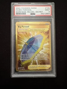 2020 Pokemon Big Parasol Secret Rare Full Art #199 Darkness Ablaze PSA 9 - Picture 1 of 2