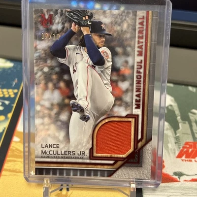 2023 Topps Museum Lance McCullers Jr. Relic Red /10 MMR-LMJ - Image 1 of 3
