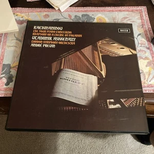 Rachmaninoff Piano Concertos, Ashkenazy Decca SXLF.6565-7, 3 LP, 1972, UK, EX/EX - Picture 1 of 10