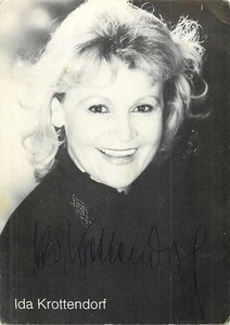 Ida-Krottendorf-Autogrammkarte-Schauspielerin-TV-National - Picture 1 of 2