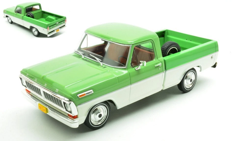FORD F-100 1970 GREEN/WHITE 1 24 Whitebox Auto Stradali Modellino Nuovo