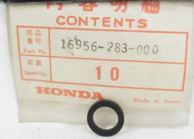 Junta de tanque de combustible genuina Honda Petcock MR250 CB450 CL350 CL450 16956-283-000 NUEVO DE STOCK Foto 1 de 4