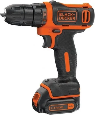 BLACK+DECKER Compact Cordless Drill BDCDD12-GB 10.8 V Lithium-Ion keyless Chuck - Image 1 of 4