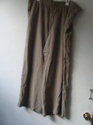 NUEVO CON ETIQUETAS H&M Divided Pantalones Para Mujer con Cordón Verde Pierna Ancha, Talla XL Foto 1 de 4