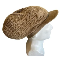 Tan Rasta Hat Tam Cap Hats Rastafari Island Jamaica Reggae Bail Visor M/L - Picture 1 of 3