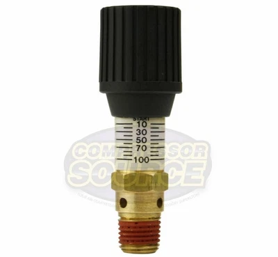 0-100 PSI Brass CR Series Adjustable Air Pressure Relief Valve Control Devices - Image 1 of 4