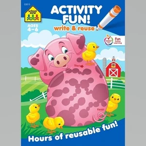 School Zone Activity Fun! Write & Reuse Workbook by School Zone (English) Paperb - Picture 1 of 1