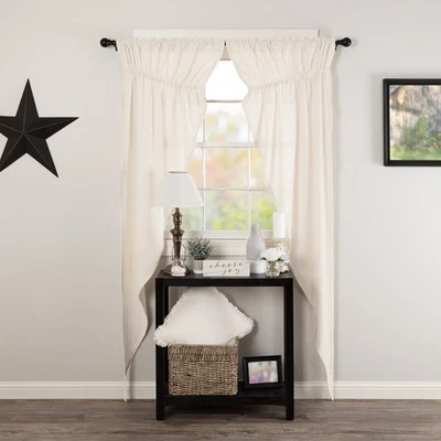 Набор из 2 антикварных длинных панелей из белых прерий 84x36x18 - Изображение 1 из 4