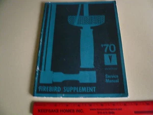 1970 Pontiac Firebird Supplement Service Manual -  - Vintage - Bild 1 von 1