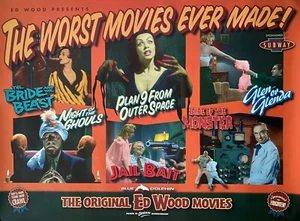 THE WORST MOVIES EVER MADE-ED WOOD FILM FEST ORIG BRITISH QUAD POSTER 30" X 40" - Picture 1 of 1