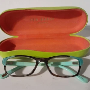 Ted Baker London B937 Womens Eyeglasses Havana/Turquoise & Case-**Frames Only*** - Picture 1 of 8