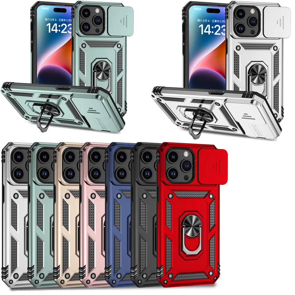 Case For MOTO G 5G X40Pro G60S G50 G62 G22 Ring Push Window Hybrid Stand Holder - Image 1 of 4