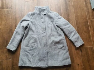 Girls Next Grey Wool Funnel Coat 10 Years - Picture 1 of 13
