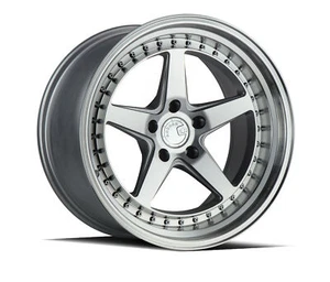 One 18x8.5 AodHan Ds05 5x100 +35 Silver w/Machined Face Wheel - Picture 1 of 3