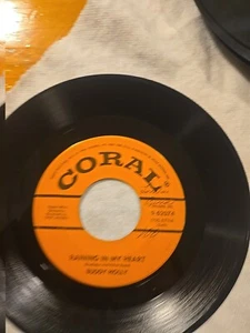 Buddy Holly - Raining In My Heart /It Doesn't Matter Anymore - 50s 45 Coral EX - Picture 1 of 10