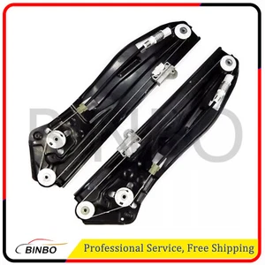 2x Rear Left & Right Window Regulator W/o Motor for BMW 745i 745Li 750i 750Li - Picture 1 of 6