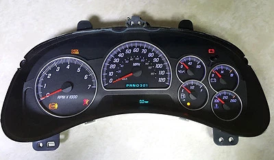 GMC ENVOY INSTRUMENT GAUGE CLUSTER SPEEDOMETER REMAN REBUILT PROGRAMMED 2002-05 - Image 1 of 3