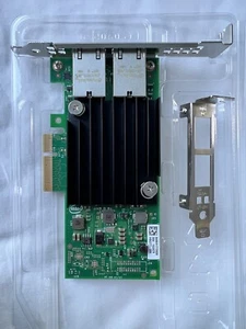 Intel X550-T2 Dual 10Gb Ethernet Converged Network Adapter Genuine with BradyId - Picture 1 of 2