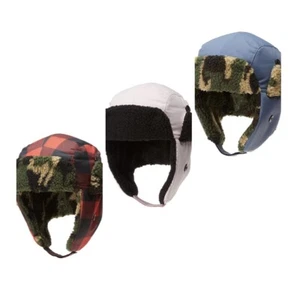 Unisex Kid's Fleece Sherpa Lined Trapper Hat - Picture 1 of 10