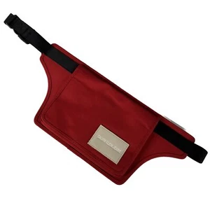 Calvin Klein Jeans Red Nylon Waist Money Belt Fanny Pack Adjustable Slim Hip Bag - Picture 1 of 9