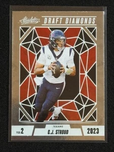 C.J. Stroud 2024 Panini Absolute Football - Draft Diamonds #DD-GSD TEXANS - Picture 1 of 4