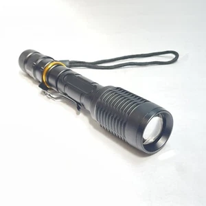 Metal Head BLACK Single Output LED Flashlight Clip No Battery Included Read New - Picture 1 of 12