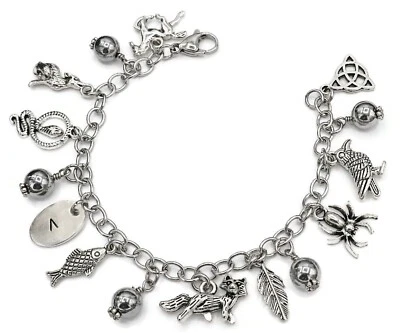 Loki Charm Bracelet- Norse Mythology Jewelry - Pagan, Lokean, Viking Bracelet - Image 1 of 3