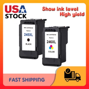 PG-245XL Black & CL 246 XL Color Ink for Canon Pixma TR4520 TS202 MG2522 MG2500 - Picture 1 of 6