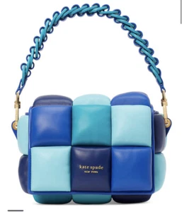 ❤️ Kate Spade Boxxy Blueberry Multi 3D Leather Crossbody - Picture 1 of 5