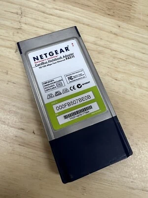 Netgear CardBus Notebook Adapter 10/100Mbps Fast Ethernet FA511 32-Bit - Image 1 of 3