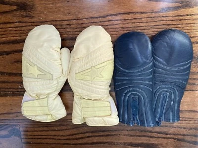  2 pares de luvas vintage de couro Aris femininas pequenas e amarelas 7 1/2 - Imagem 1 de 4