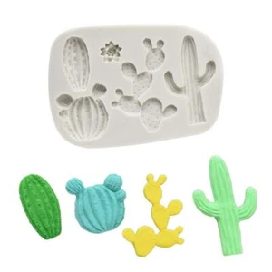 Cactus Plant Silicone Mold Sugarcraft Chocolate Fondant Cake Decorating Tools 1p - Picture 1 of 12