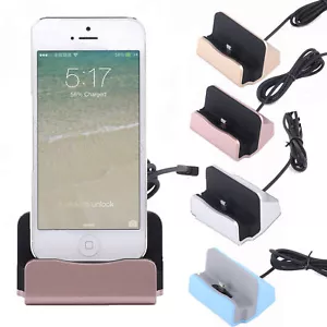 Charger Station Cradle Sync Dock Adapter for iPhone 15 14 13 12 11 Pro Max XS 8 - Picture 1 of 10