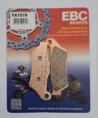 EBC Sintered FRONT Disc Brake Pads (1 Set) Fits HUSQVARNA TC125 (2014 to 2022) - Image 1 of 4