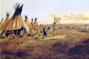 The Silk Robe de Charles Marion Russell India Occidental Estampado Giclee + Envío Gratuito - Imagen 1 de 3