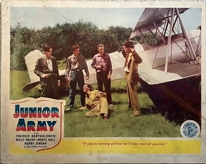 Vtg Original Movie Lobby Card 1942 JUNIOR ARMY Billy Halop Huntz Hall - Picture 1 of 2