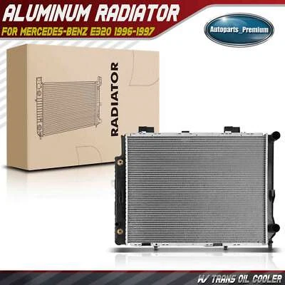 Auto trans Radiator w/ Trans Oil Cooler for Mercedes-Benz W210 E320 1996-1997 - Image 1 of 4