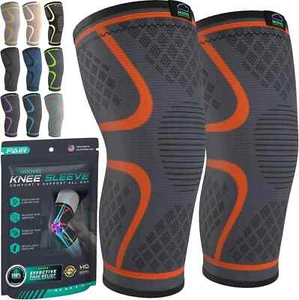 Modvel Compression Knee Brace for Women & Men-  Pair of Knee Support Braces - Picture 1 of 21