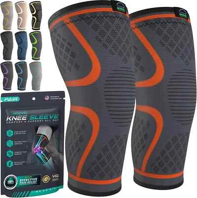 Modvel Compression Knee Brace for Women & Men-  Pair of Knee Support Braces - Image 1 of 4