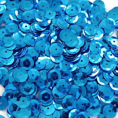 Круглая чашка с блестками из темной бирюзы 5 мм ~1000 или ~12500 штук россыпью высокое качество - Изображение 1 из 2