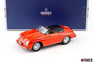 Porsche 356 Speedster 1954 Red - Rosso Norev 187461 Die Cast 1/18 Nuovo New - Foto 1 di 6