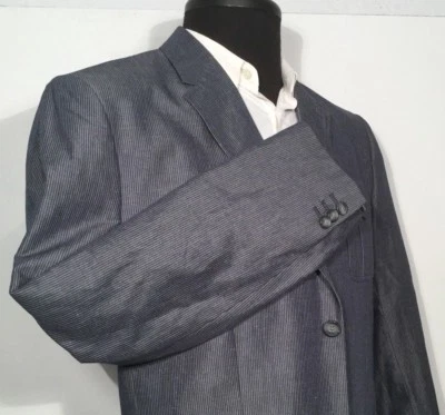 Perry Ellis Mens 40R Sports Coat Blazer Suit Jacket Cotton Blend 2-button - Image 1 of 4